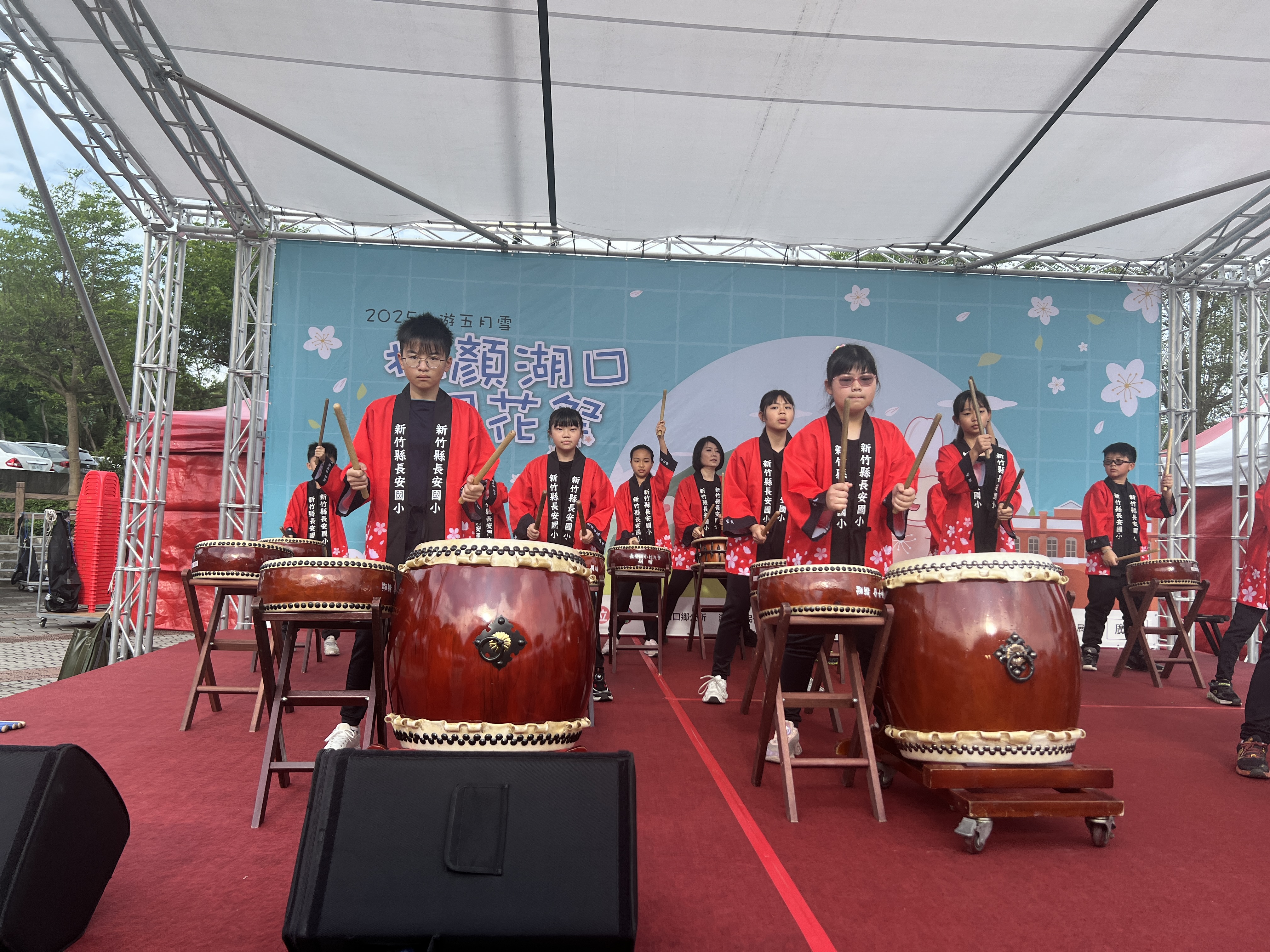 太鼓社團參加114年湖口桐花祭活動開幕表演